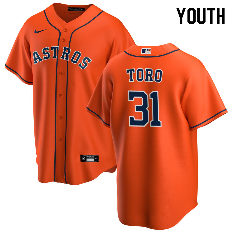 Nike Youth #31 Abraham Toro Houston Astros Baseball Jerseys Sale-Orange